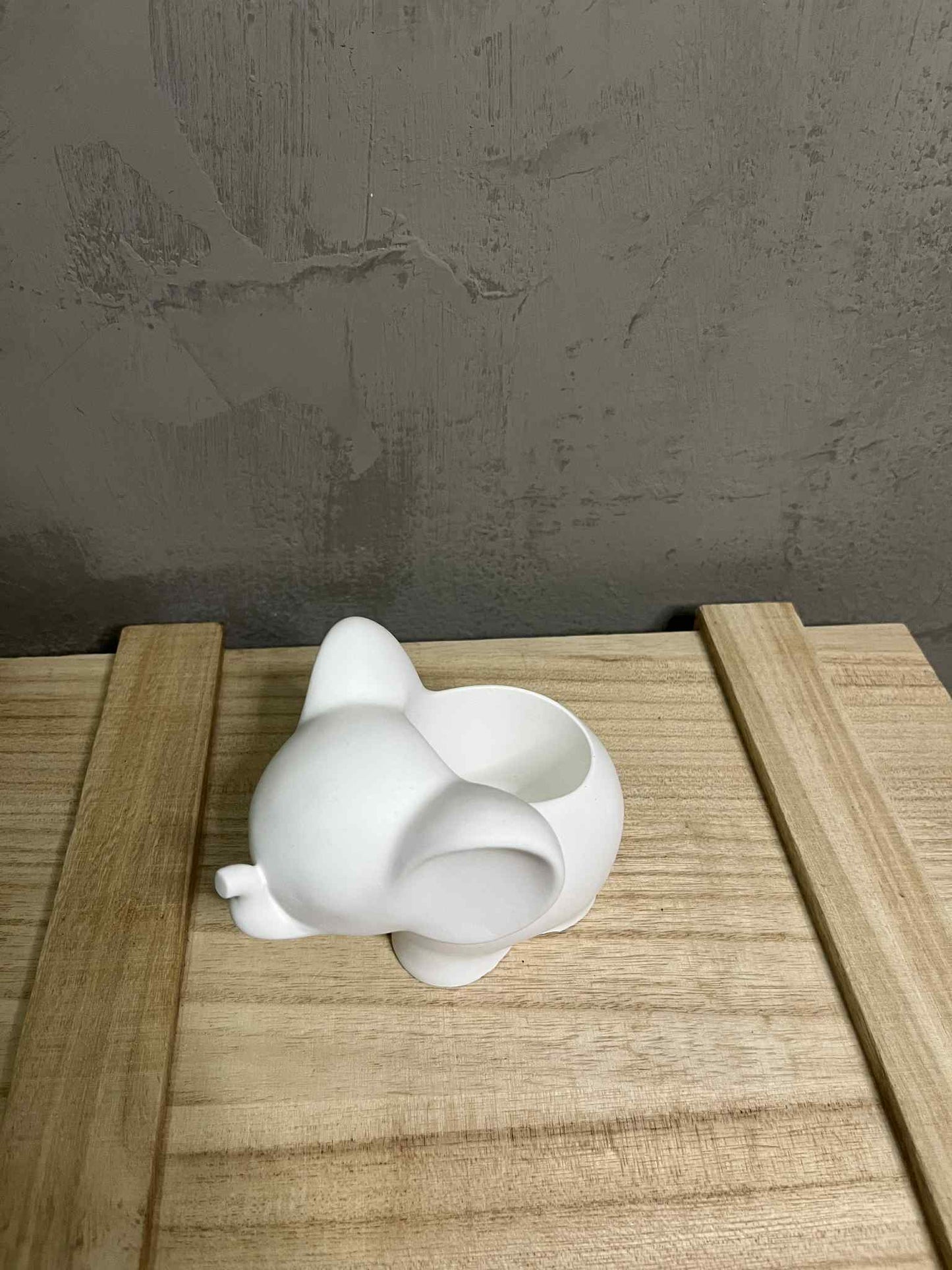 Ελεφαντάκι Πορσελάνης με Θήκη Λευκό