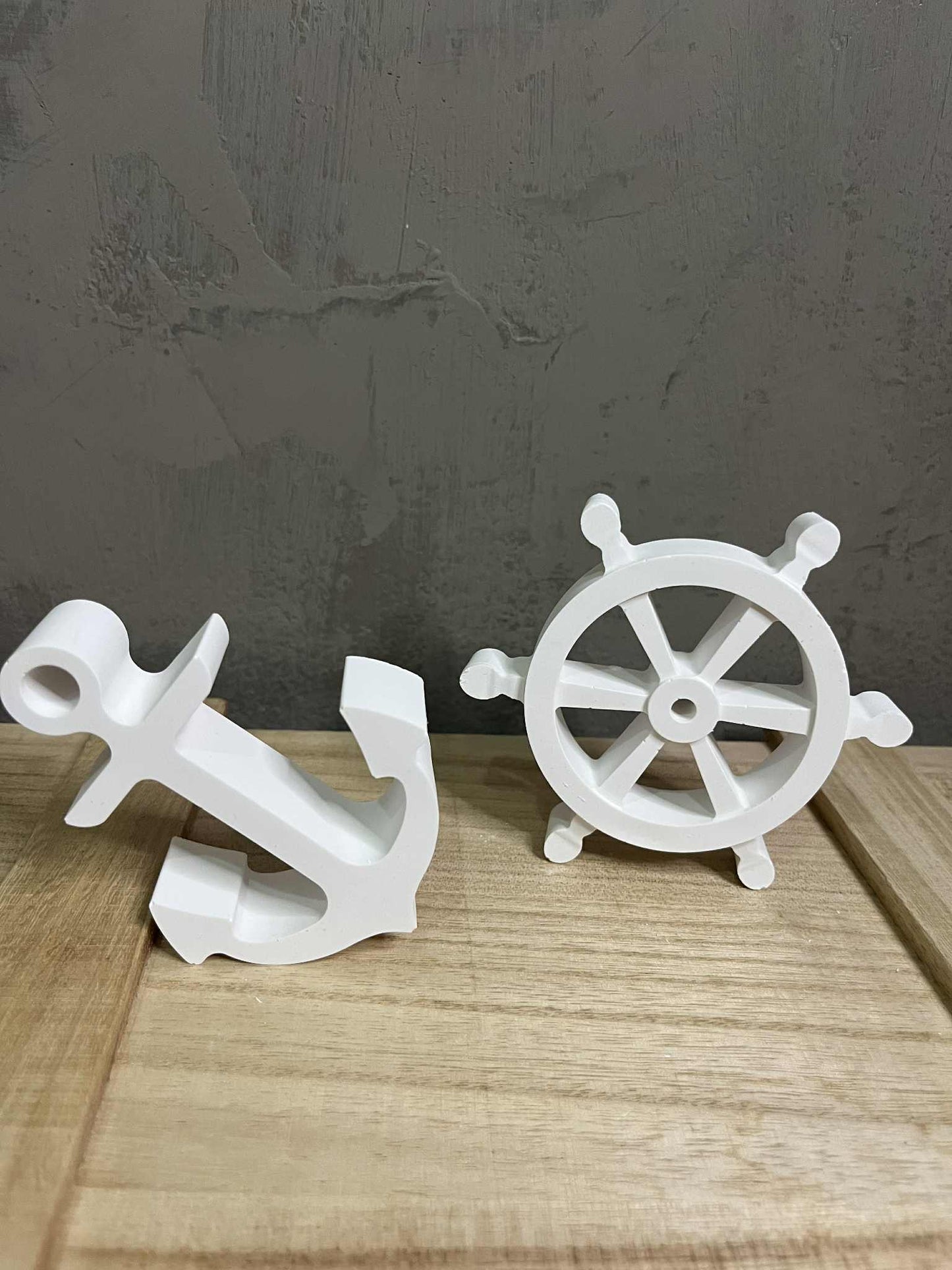 Σετ Άγκυρα και Τιμόνι Διακοσμητικά από Πορσελάνη