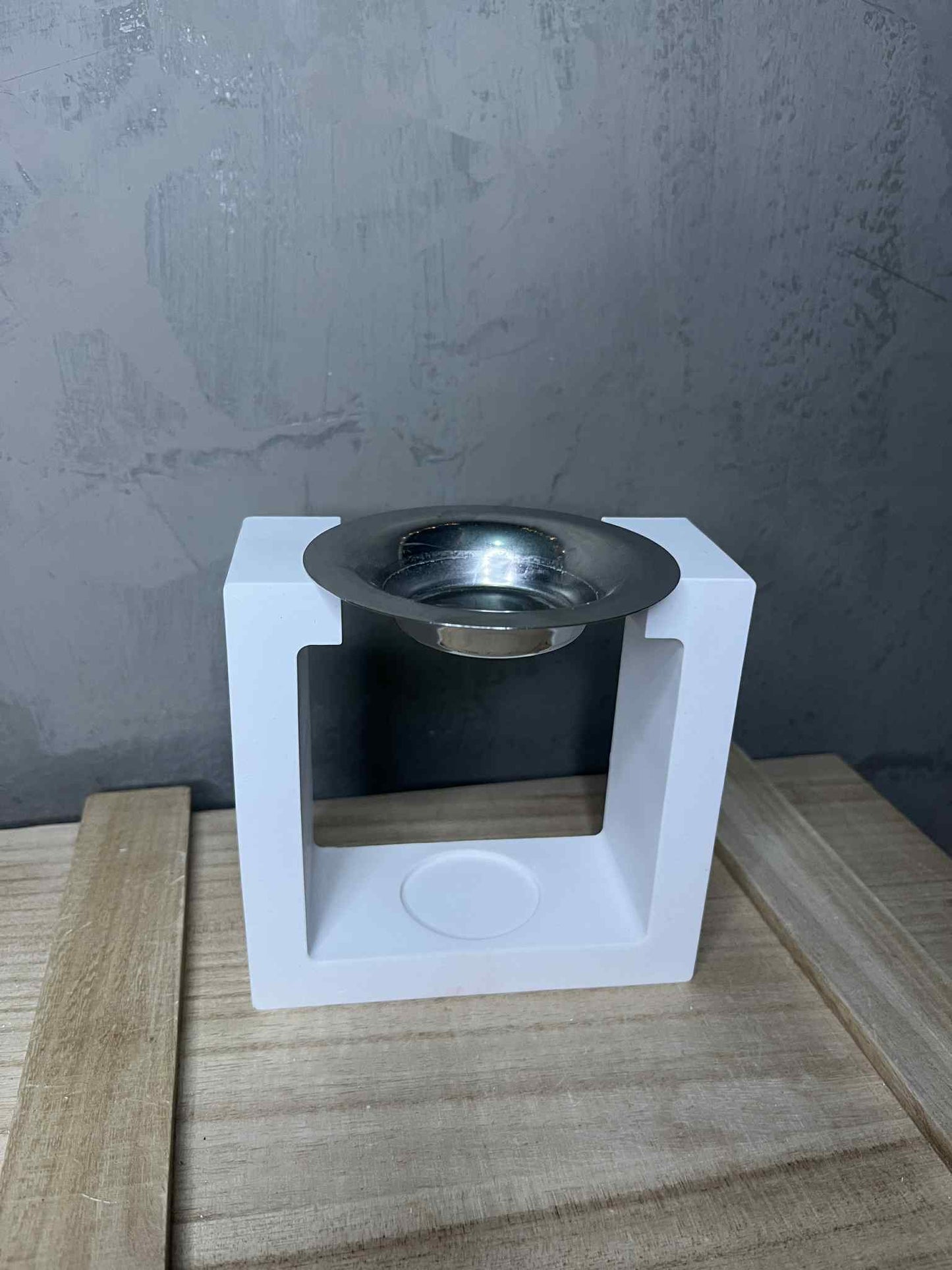 Καυστήρες Πορσελάνης Τετράγωνος με Μεταλλικό Δισκάκι